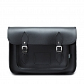 Zatchels Classic Satchel Black 13-inch